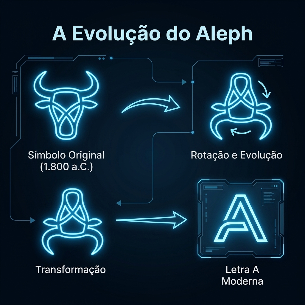 Evolução da letra Aleph